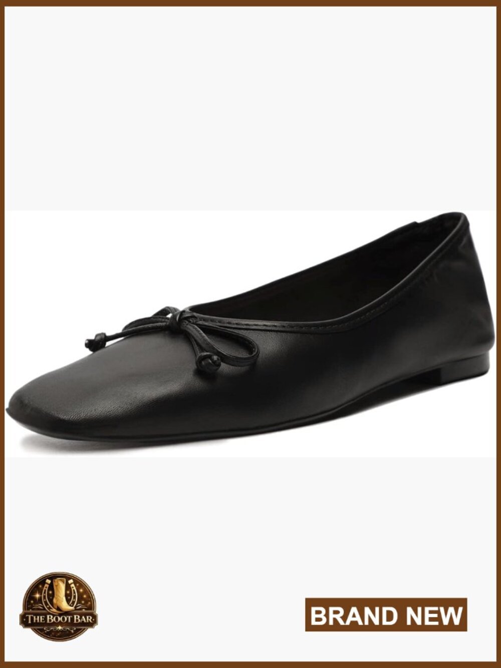 Schutz Arissa Bow Ballet Flats Leather Pointed Toe Flat Shoes Women's